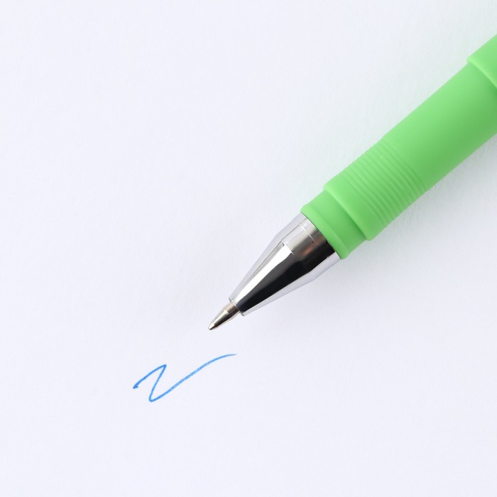 Ручка гелевая с колпачком "Работай, Котик", синяя паста 0.7 мм