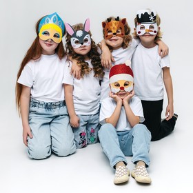 Маска карнавальная «Новогодняя вечеринка», набор 5 шт.