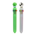 Ручка шариковая автоматическая 10-ти цветная, "Спортивные мячи-спиннер", МИКС - фото 320510679
