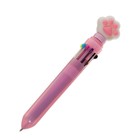 Ручка шариковая автоматическая 10-ти цветная, МИКС Лапки (комплект 36 шт) - фото 23204217