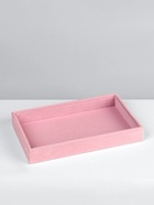 Подставка для украшений QF универсальная без вставок, флок, 22.5×14.5×3 см, розовая - фото 52477595