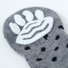 Носки нескользящие "Горошек", размер L (3,5/5 * 9 см), набор 4 шт, серые - Фото 2