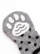 Носки нескользящие «Горошек», размер M (3/4×7.5 см), набор 4 шт., серые - Фото 4