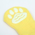 Носки нескользящие "Смайл", размер L (3,5/5 * 9 см), набор 4 шт, жёлтые - Фото 2