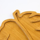 Менажница деревянная «Монстера », 30 х 30см - фото 4491712