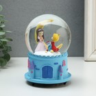 Сувенир полистоун водяной шар музыка и крутится "Принц и принцесса" МИКС 10,5х10,5х15,5 см - Фото 2