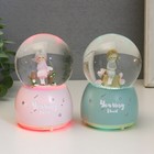 Сувенир полистоун водяной шар музыка, свет "Принцесса в саду" МИКС 8х8х12 см - фото 23209523