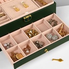 Шкатулка 3 яруса, 23×17×13 см, зелёная - Фото 7