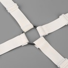 Зажимы на резинке, с регуляторами, на 4 угла, 2 × 240 см, цвет белый - фото 7862428