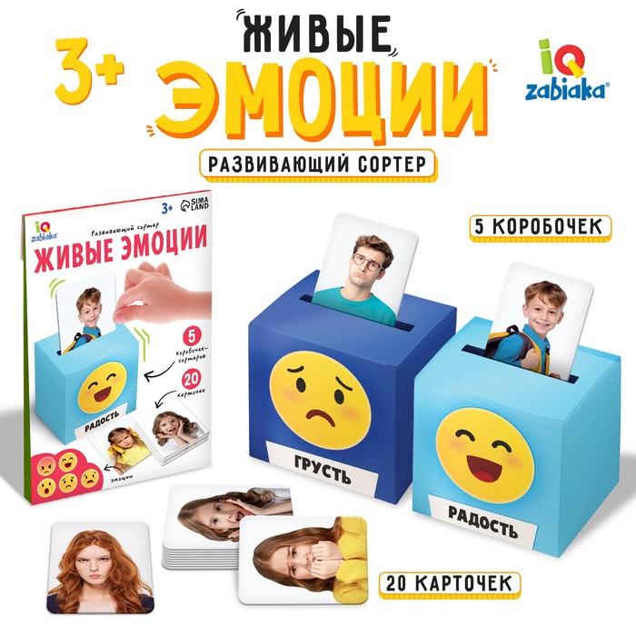 

Развивающий сортер «Живые эмоции»