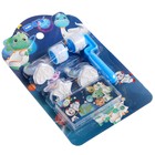 УЦЕНКА Печать цветная «Динозавры», набор 3 шт., ролик-печать с 2 насадками, штемпельная подушка - Фото 2