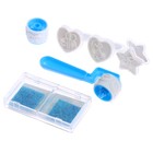 УЦЕНКА Печать цветная «Динозавры», набор 3 шт., ролик-печать с 2 насадками, штемпельная подушка - Фото 3