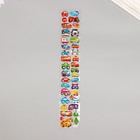 Наклейка пластик объёмные "Транспорт" с золотой обводкой МИКС 33,5х6 см - фото 24500175