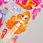 Наклейка пластик объёмные "Девочки и платья" МИКС 20,4х9,7 см - фото 24190095