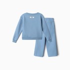 Костюм детский с начёсом (свитшот, брюки) KAFTAN Кролик, размер 32 (110-116 см), голубой - Фото 11