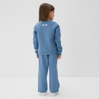 Костюм детский с начёсом (свитшот, брюки) KAFTAN Кролик, размер 32 (110-116 см), голубой - Фото 4