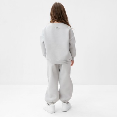 Костюм детский с начёсом (свитшот, брюки) KAFTAN Future, размер 30 (98-104 см), серый
