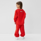 Костюм детский с начёсом (свитшот, брюки) KAFTAN Future р.32 (110-116), красный - Фото 6