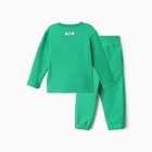 Костюм детский (лонгслив, брюки) KAFTAN Future р.32 (110-116), зеленый 9925935 - фото 12365168