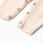 Комбинезон детский вязаный MINAKU, рост 74-80, цвет бежевый - фото 25686868