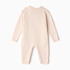 Комбинезон детский вязаный MINAKU, рост 74-80, цвет бежевый - фото 23367472