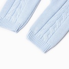 Комбинезон детский с шапочкой вязаный MINAKU, рост 92-98, голубой - Фото 12