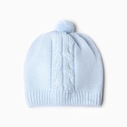 Комбинезон детский с шапочкой вязаный MINAKU, рост 92-98, голубой - Фото 13