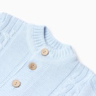 Комбинезон детский с шапочкой вязаный MINAKU, рост 92-98, голубой - Фото 10