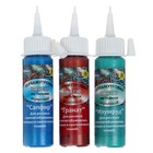 Набор контуров по ткани 3 цвета х 18 мл, "Аква-Колор", № 2, перламутровый, акрил на водной основе, морозостойкий - Фото 2