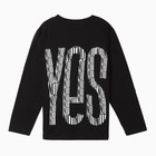 Лонгслив для мальчика, цвет чёрный, рост 140 см - фото 24160044