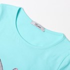 Лонгслив для девочки, цвет мятный, рост 110 см - фото 23204841