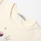 Лонгслив для девочки, цвет молочный, рост 134 см - фото 806602779