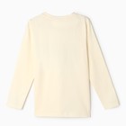 Лонгслив для девочки, цвет молочный, рост 134 см - фото 806602781