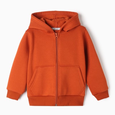 Толстовка детская, рост 134 см, коричневая