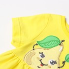 Платье для девочки, цвет жёлтый, рост 80 см - фото 25371835