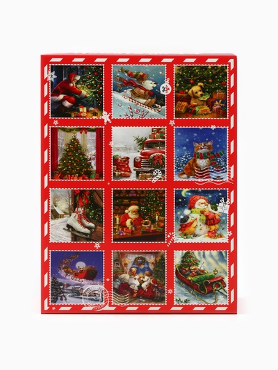 Чай подарочный адвент-календарь "Новогодняя почта", 215 г