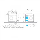 Тумба напольная «СаНта», под раковину «СаНта. Марс 29», над стиральной машиной, 2 ящика, цвет янтарный 10183186