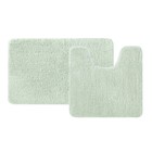 Набор ковриков для ванной IDDIS, 50х80 см, 50х50 см, микрофибра, цвет светло-зелёный - фото 301720254