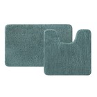 Набор ковриков для ванной IDDIS, 50х80 см, 50х50 см, микрофибра, цвет тёмно-зелёный - фото 301720255