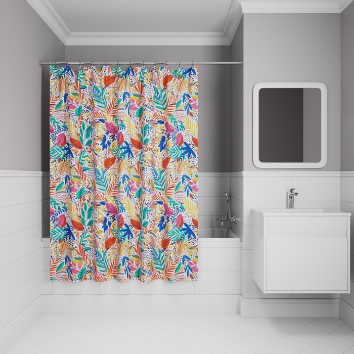 Штора для ванной комнаты IDDIS BF04P18i11, 200х180 см, полиэстер, цвет разноцветный - Фото 1