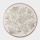 Салфетки сервировочные на стол Доляна «Ботаника», 2 шт., d=38 см, бежевые - Фото 3