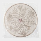 Салфетки сервировочные на стол Доляна «Ботаника», 2 шт., d=38 см, бежевые - Фото 7