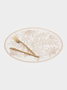 Салфетки сервировочные на стол Доляна «Ботаника», 2 шт., d=38 см, бежевые - Фото 9