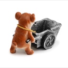 Пепельница для дома «Мопс с тележкой», для сигарет и стиков, 15×11×7.5 см - Фото 5