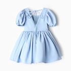 Платье нарядное детское MINAKU: PartyDress, цвет голубой, рост 104 см - Фото 9