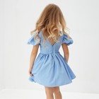 Платье нарядное детское MINAKU: PartyDress, цвет голубой, рост 110 см - Фото 4
