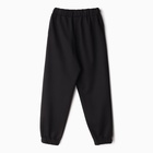 Брюки для девочки MINAKU: Casual Collection KIDS, чёрные, рост 158 см - Фото 11