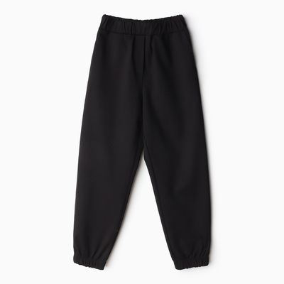 Брюки для девочки MINAKU: Casual Collection KIDS, чёрные, рост 158 см