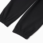 Брюки для девочки MINAKU: Casual Collection KIDS, чёрные, рост 158 см - Фото 10