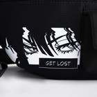 Сумка поясная текстильная с карманом "Get lost" 30*14*6 см - фото 12044889